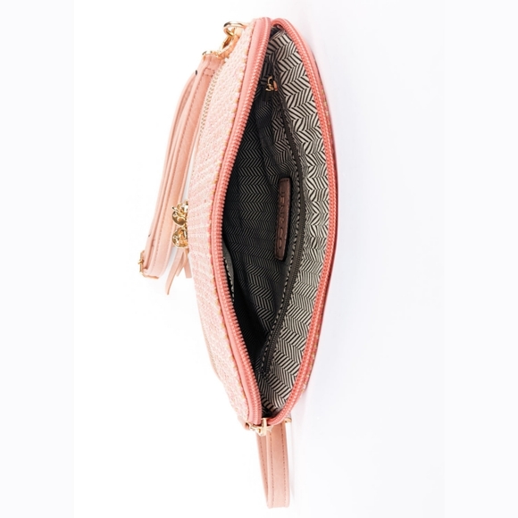 NWT Jen & Co. Tara Arrowhead Crossbody, Pink - Picture 6 of 6